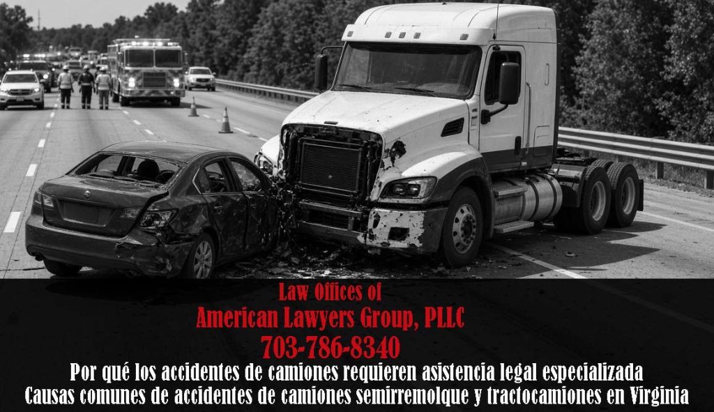 Abogado de accidentes de camiones en Virginia